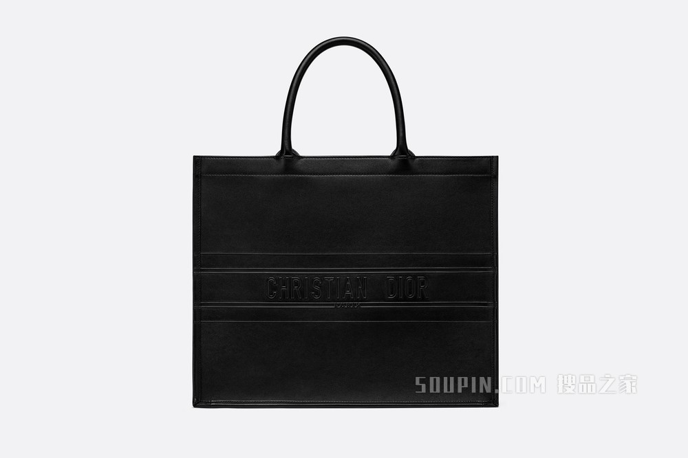 Book Tote 手袋 黑色牛皮革