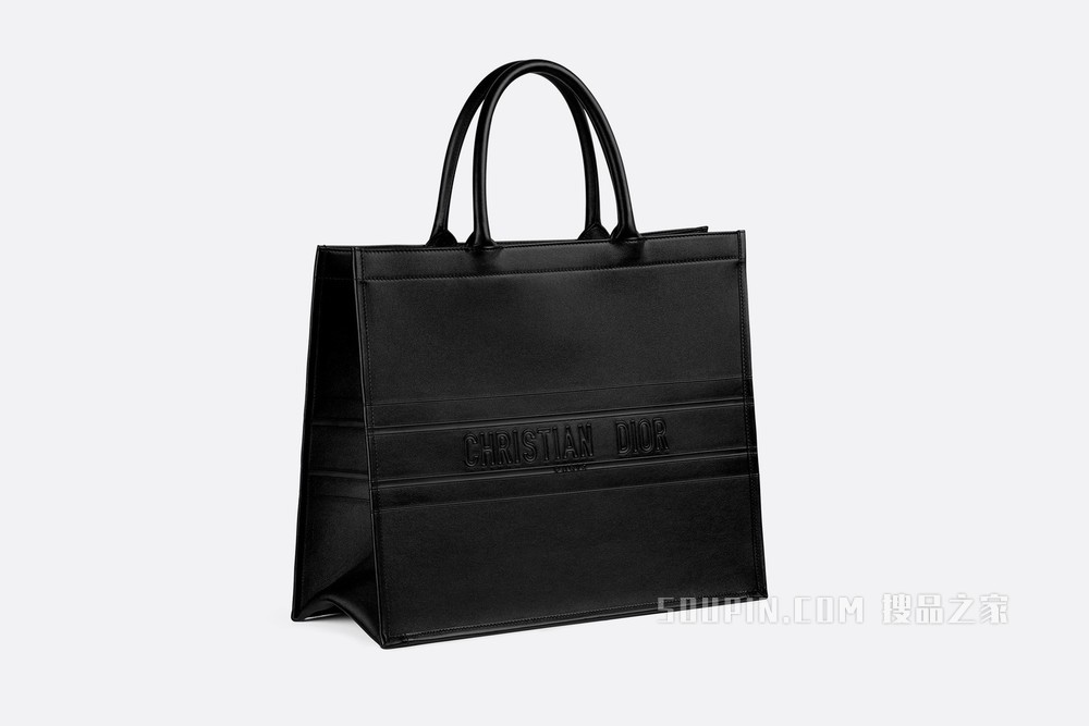 Book Tote 手袋 黑色牛皮革