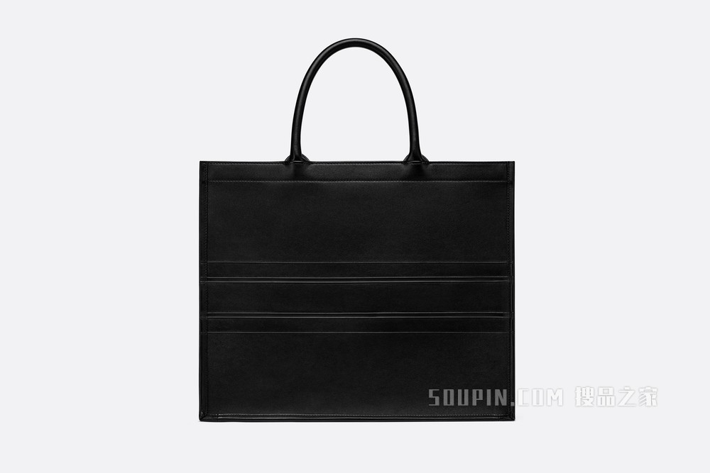 Book Tote 手袋 黑色牛皮革