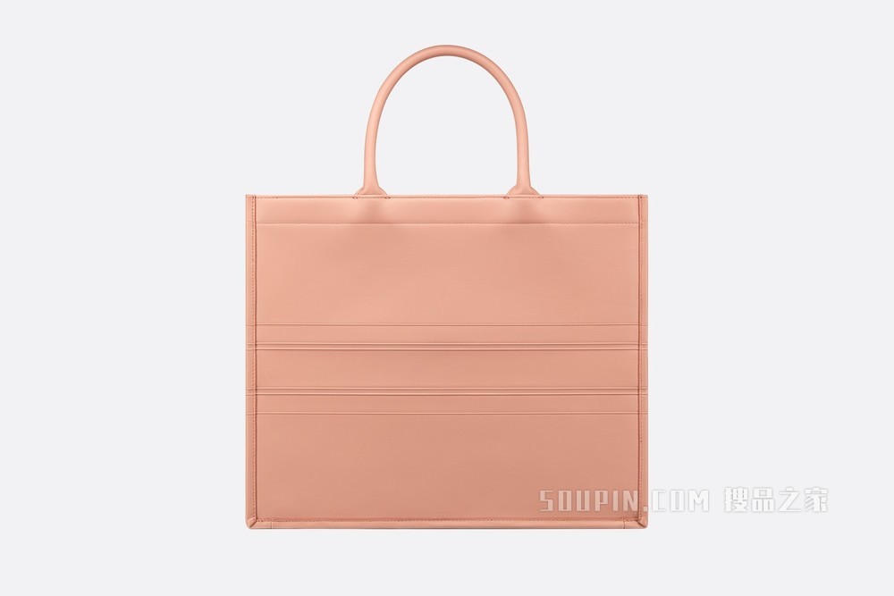 Book Tote 手袋 玫瑰粉色牛皮革