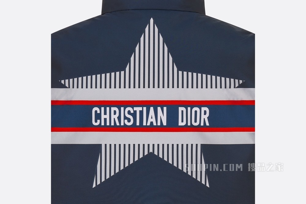 DiorAlps 无袖夹克 蓝色绗缝科技面料三色 Dior Star 图案