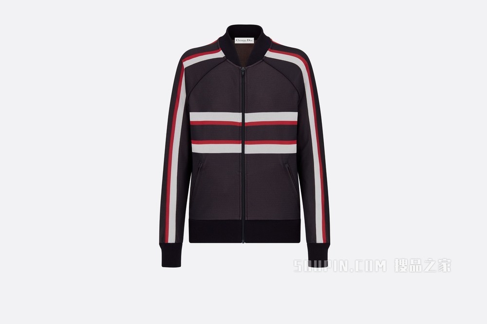 拉链夹克 蓝色科技面料三色 Dior Star 图案