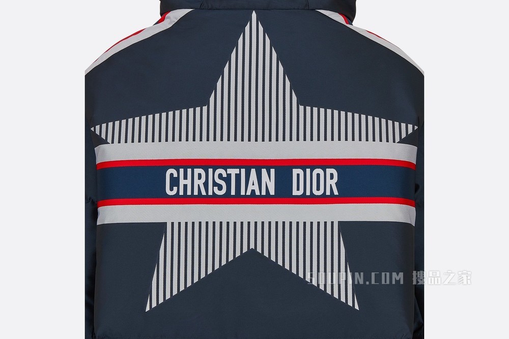 DiorAlps 连帽短款夹克 蓝色绗缝科技面料三色 Dior Star 图案