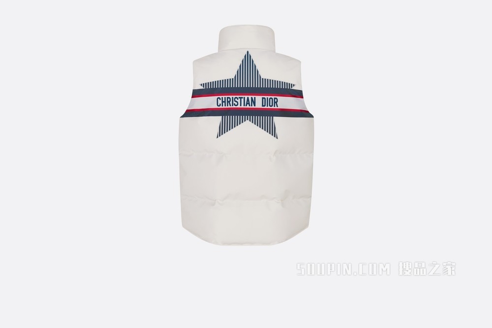 DiorAlps 无袖夹克 白色绗缝科技面料三色 Dior Star 图案