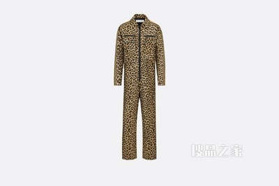 DiorAlps 一体式滑雪服 米色绗缝科技面料 Mizza 图案