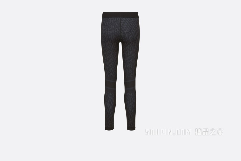 DiorAlps 打底裤 黑色平纹针织科技面料 Oblique 印花