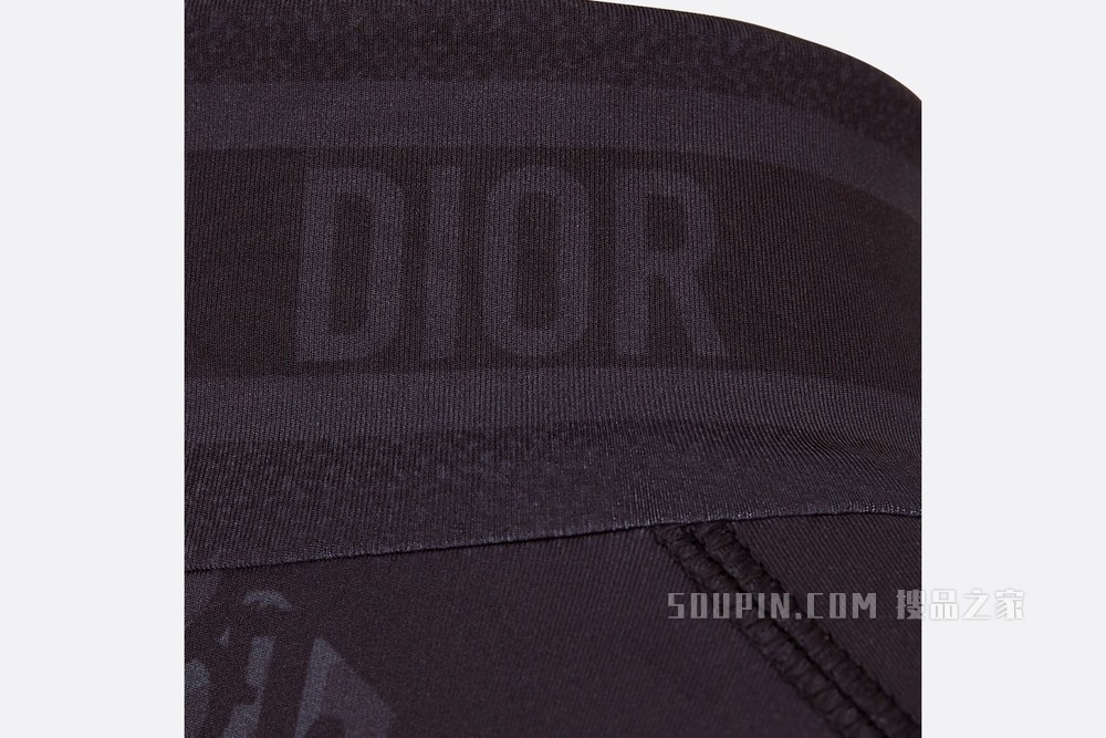 DiorAlps 拉链上衣 黑色平纹针织科技面料 Oblique 印花