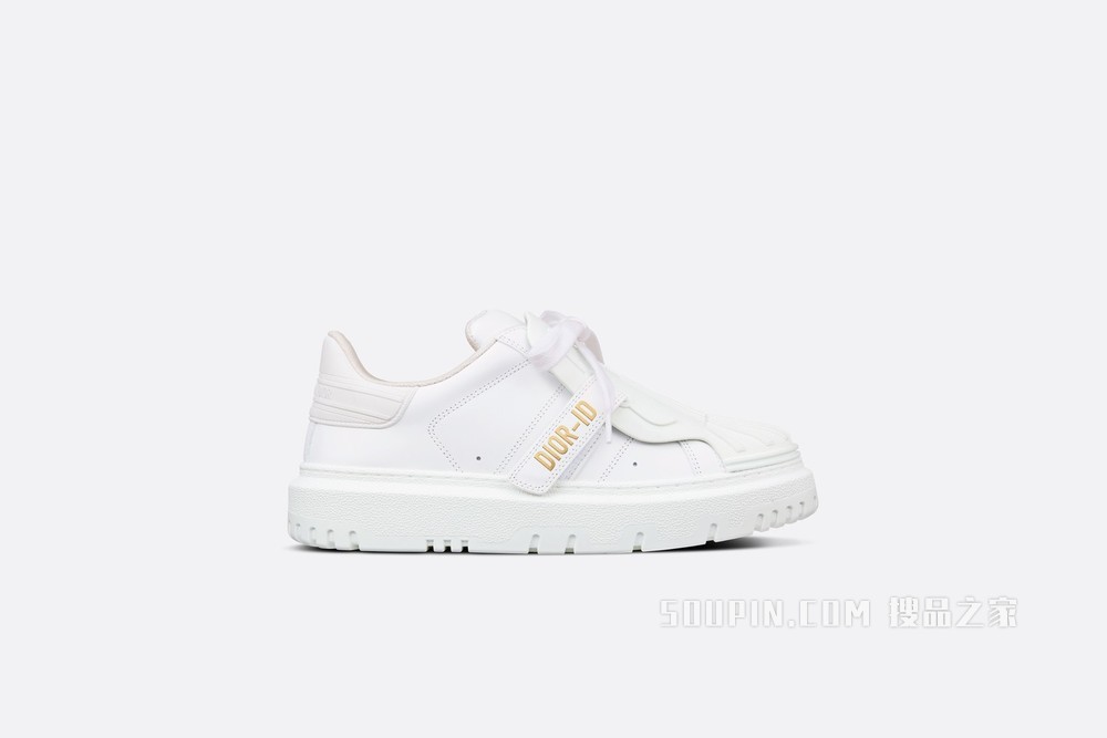 Dior-ID 运动鞋 白色牛皮革和橡胶