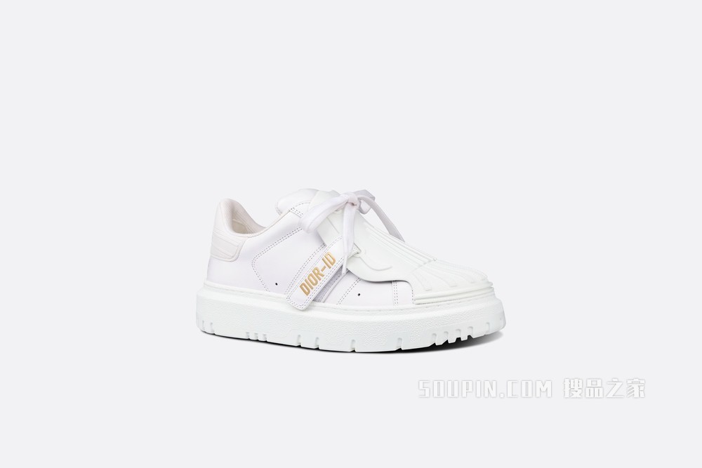 Dior-ID 运动鞋 白色牛皮革和橡胶