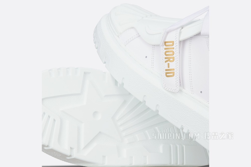 Dior-ID 运动鞋 白色牛皮革和橡胶