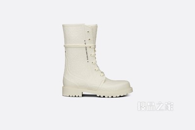 Diorcamp 及踝靴 白色纹理橡胶 Oblique 印花