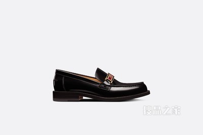 Dior Code 乐福鞋 黑色磨砂牛皮革