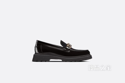 Dior Code 乐福鞋 黑色磨砂牛皮革