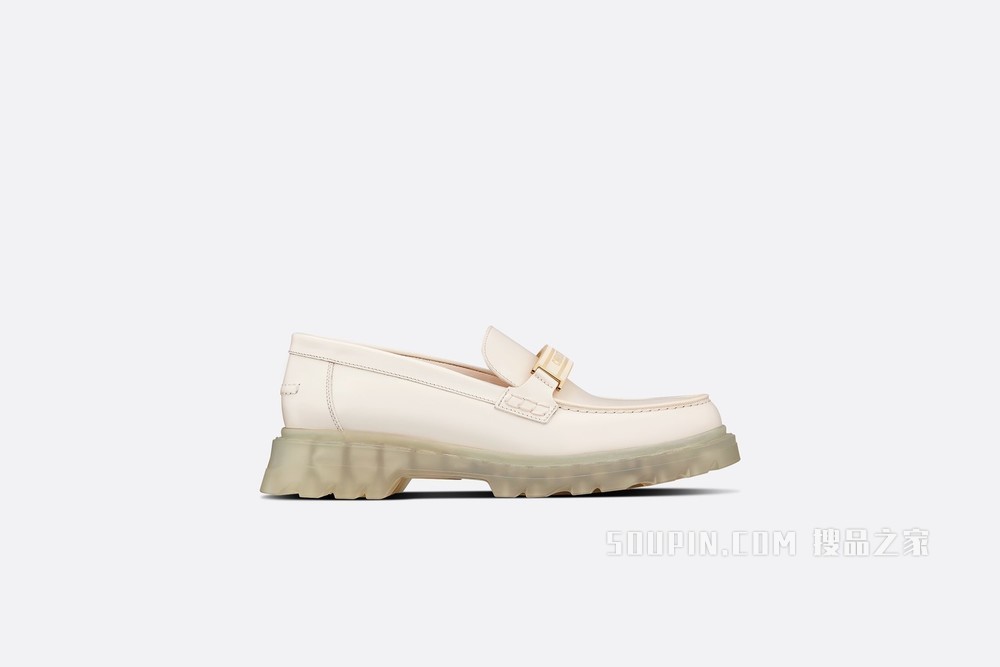 Dior Code 乐福鞋 白色磨砂牛皮革