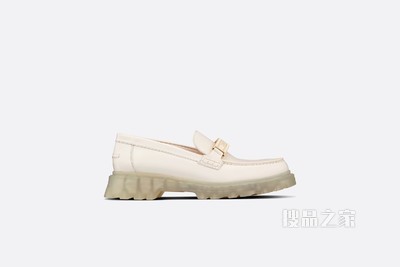 Dior Code 乐福鞋 白色磨砂牛皮革