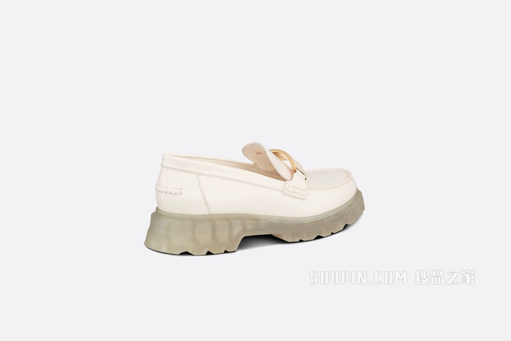 Dior Code 乐福鞋 白色磨砂牛皮革