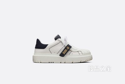 Dior-ID 运动鞋 白色和深蓝色牛皮革和橡胶