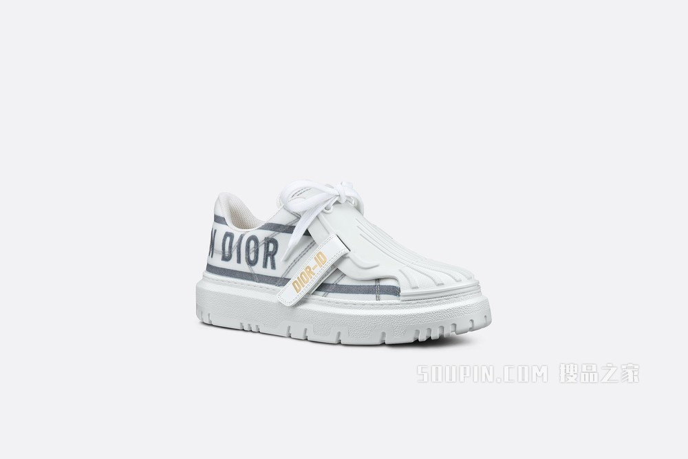 Dior-ID 运动鞋 白色和法式蓝色科技面料