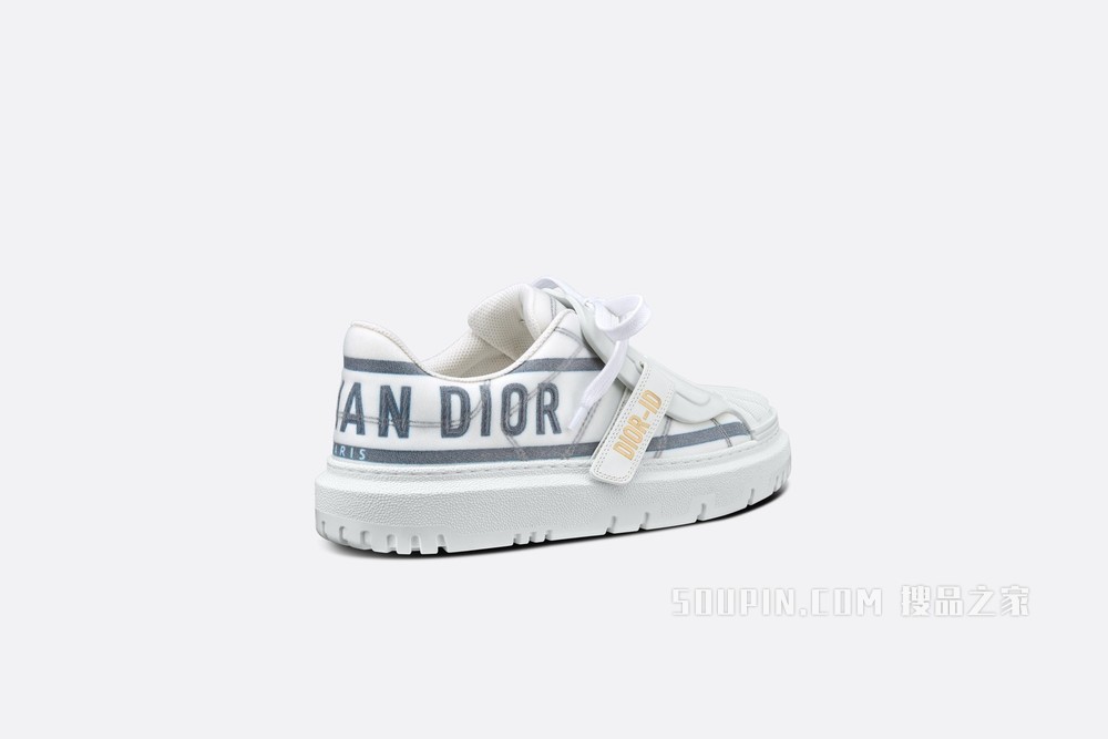 Dior-ID 运动鞋 白色和法式蓝色科技面料