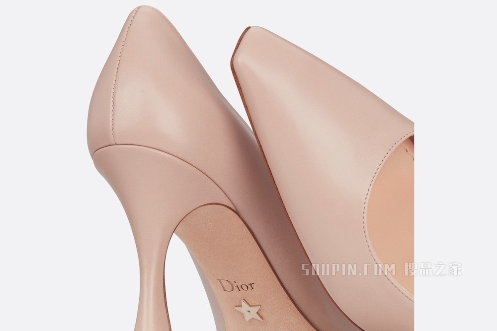 Dior Attract 高跟鞋 裸色柔软牛皮革