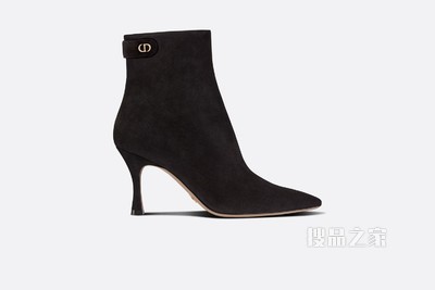 Dior Attract 高跟及踝靴 黑色绒面羊皮革