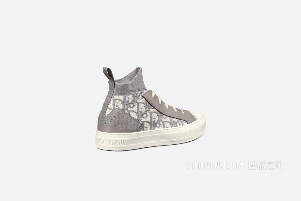 Walk'n'Dior 运动鞋 灰色网眼织物 Oblique 印花