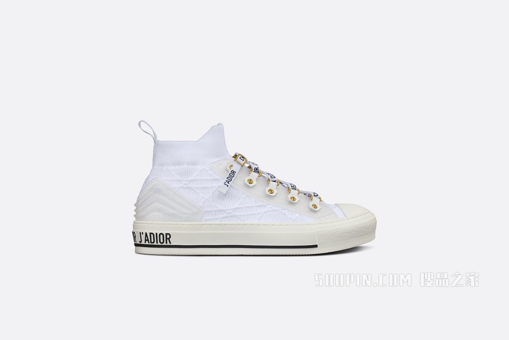 Walk'N'Dior 运动鞋 白色网眼织物藤格纹