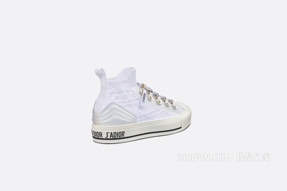 Walk'N'Dior 运动鞋 白色网眼织物藤格纹
