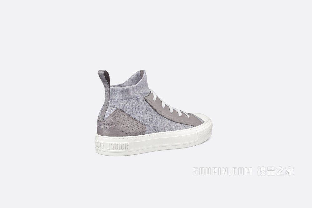 Walk'n'Dior 运动鞋 灰色网面 Oblique 印花