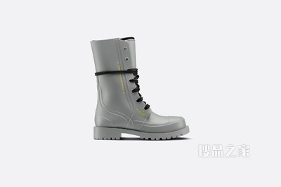 Diorcamp 及踝靴 灰色橡胶和氯丁橡胶 Oblique 印花