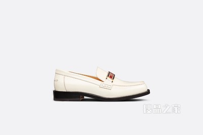 Dior Code 乐福鞋 白色磨砂牛皮革