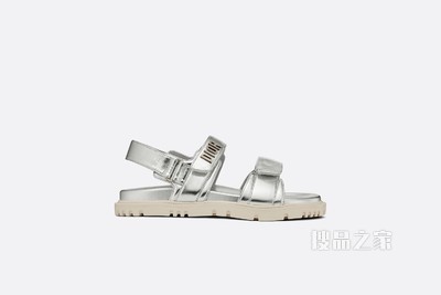 DiorAct 凉鞋 银色闪亮叠层牛皮革
