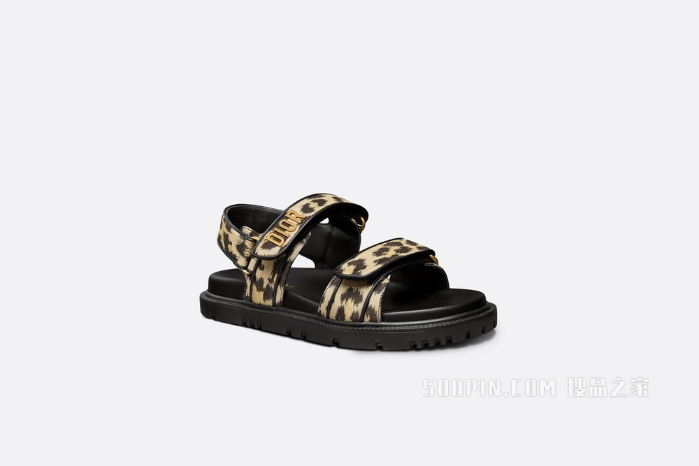 DiorAct 凉鞋 米色科技面料 Mizza 图案