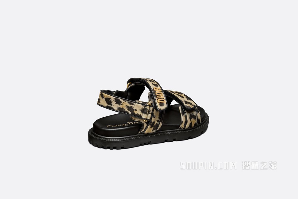 DiorAct 凉鞋 米色科技面料 Mizza 图案