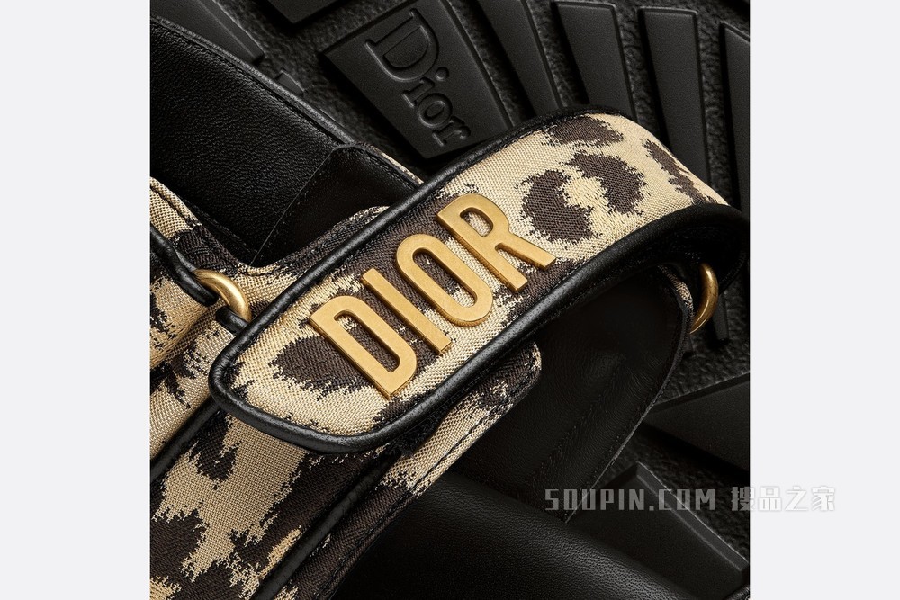 DiorAct 凉鞋 米色科技面料 Mizza 图案