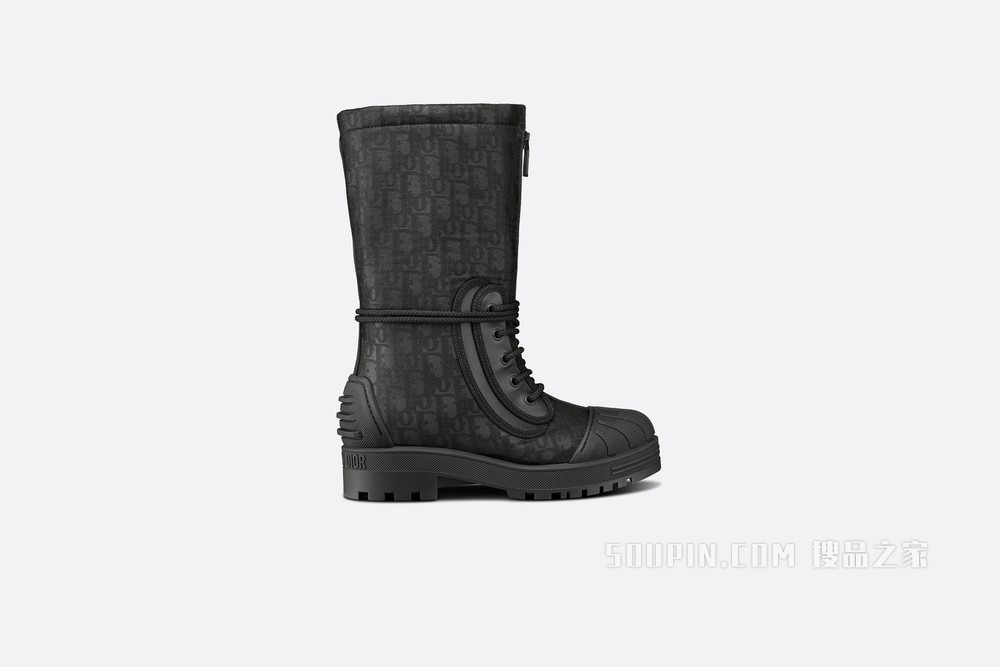 DiorIron 及踝靴 闪亮科技面料 Uber Black Oblique 印花