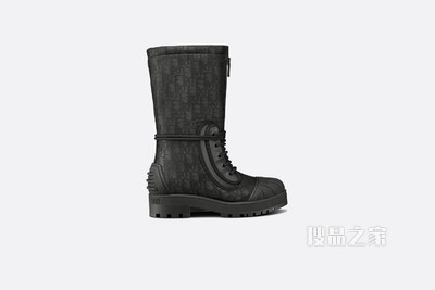 DiorIron 及踝靴 闪亮科技面料 Uber Black Oblique 印花