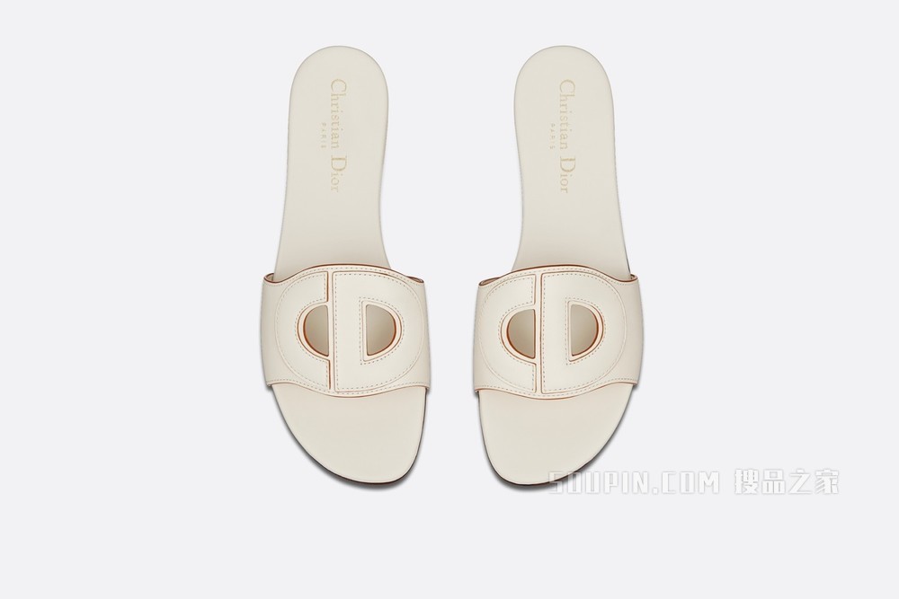 D-Club 凉拖 白色牛皮革
