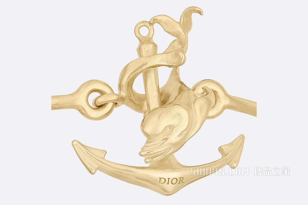 Dior Sea Garden 手链 金色饰面金属