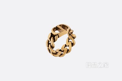 30 Montaigne 戒指 复古金色饰面金属