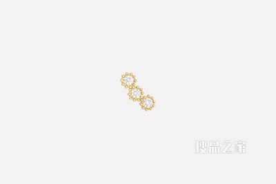 Mimirose 耳环 黄色 K 金和钻石装饰