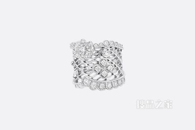 Archi Dior 戒指 白色 18K 金和钻石装饰