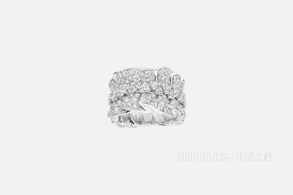 Archi Dior 戒指 白色 18K 金和钻石装饰