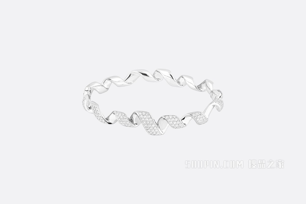 Archi Dior 迪奥拉玛手链 白色 18K 金和钻石装饰