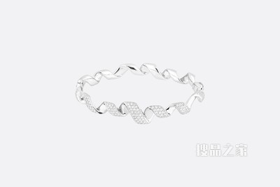 Archi Dior 迪奥拉玛手链 白色 18K 金和钻石装饰