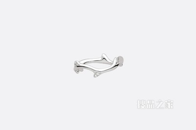 Bois de Rose 戒指 白色 18K 金和钻石装饰