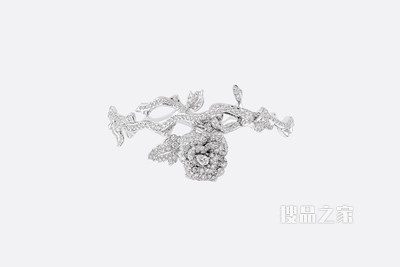 Rose Dior Bagatelle 手链 白色 18K 金和钻石装饰