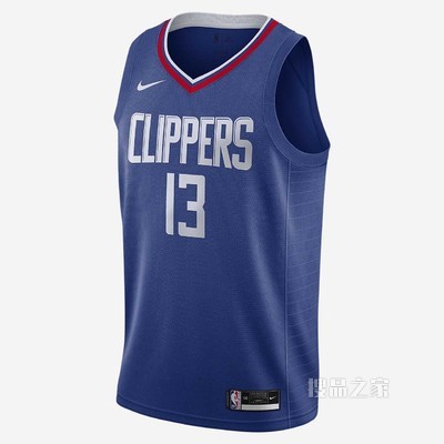 2020 赛季洛杉矶快船队 (Paul George) Icon Edition Nike NBA Swingman Jersey 男子球衣