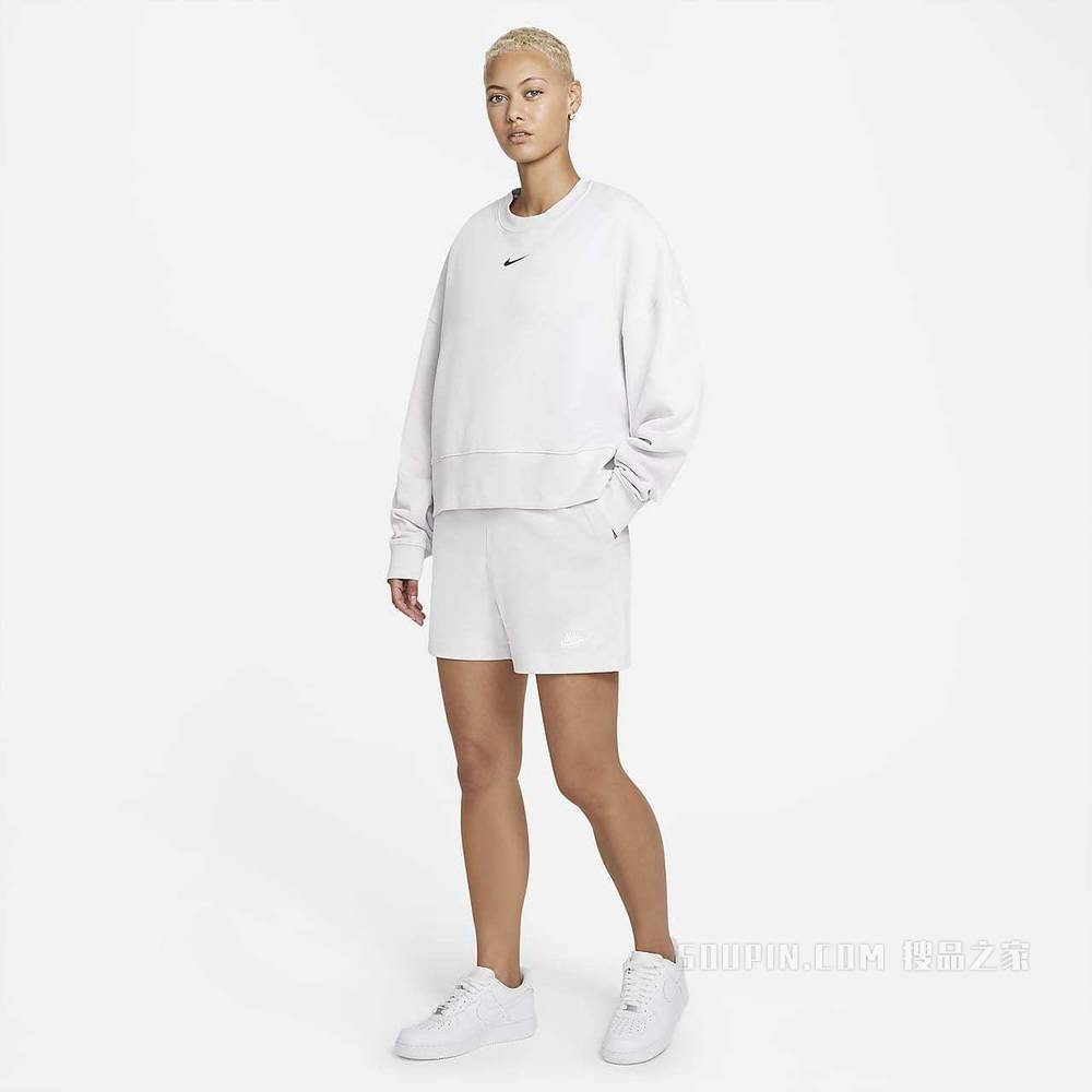 Nike Sportswear Collection Essentials 女子起绒圆领上衣