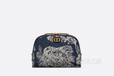 30 Montaigne 化妆包 蓝色 Reverse 茹伊印花提花